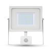 Projecteur LED à détecteur 50 W chassis blanc éclairage blanc neutre (4500° K)