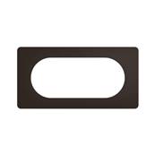 Plaque 4 A 5 Modules Noir Mat