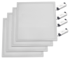 Lot de 4 dalles LED IP54 600x600 42W 4320lm 6000K