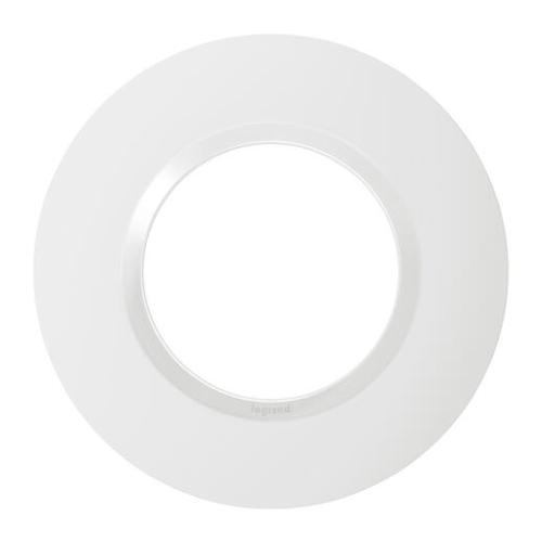 LEGRAND Dooxie plaque 1 poste rond blanc