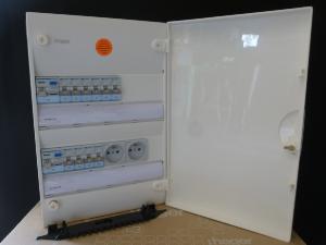 Tableau électrique pré-câblé 2 rangée HAGER