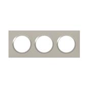 LEGRAND Dooxie Plaque 3 Postes Plume