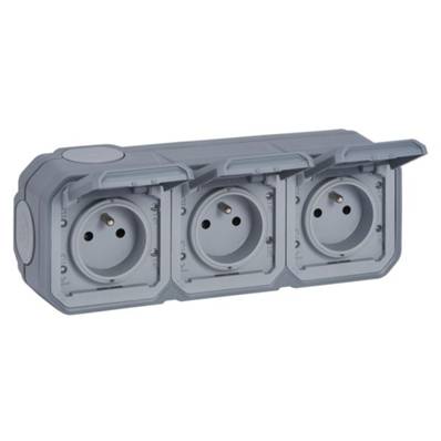 3x2P+T f/b hor gris saillie