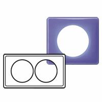 PLAQUE 2P 57MM VIOLET 90S