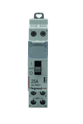 Contacteur de puissance CX³ bobine 24V - 2P 250V - 25A - contact 2F