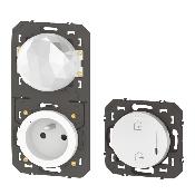 LEGRAND Dooxie pack de démarrage connectée 1 prise et 1 commande sans fils