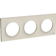 Odace Styl plaque Sable 3 postes horizontaux ou verticaux entraxe 71mm