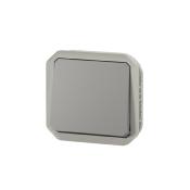 Poussoir Plexo 10A composable - Gris