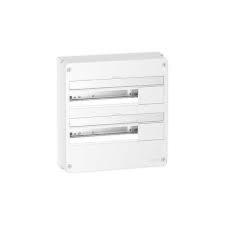 Resi9 - Coffret en saillie Blanc (RAL 9003)- 2 rangées de 18 modules