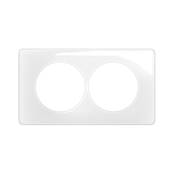 Plaque 2P Entr. 57 Blanc Emaille