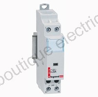 CONTACTEUR DE PUISSANCE BOBINE 24 V~ SANS CDE MANUELLE -2P-250V~- 25A - 2F