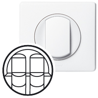 ENJ.BLANC PRISE RJ45 DOUBLE
