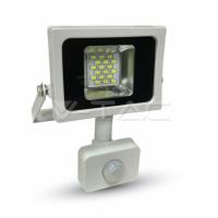 Projecteur LED à détecteur 10 W chassis blanc éclairage blanc neutre (4500° K)