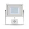 Projecteur LED à détecteur 30 W chassis blanc éclairage blanc neutre (4500° K)