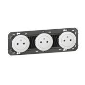 LEGRAND Dooxie prise triple 2P+T précablées- Blanc