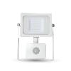 Projecteur LED à détecteur 10 W chassis blanc éclairage blanc neutre (4500° K)