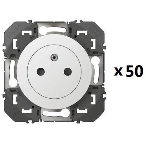 LEGRAND Dooxie Lot de 50 prises 2P+T surface