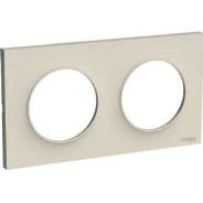 Odace Styl plaque Sable 2 postes horizontaux ou verticaux entraxe 71mm