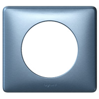 PLAQUE CÉLIANE - ANODISÉ - 1 POSTE - COBALT