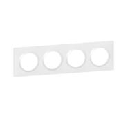 LEGRAND Dooxie plaque 4 postes blanche