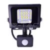 Projecteur LED à détecteur 10 W chassis noir éclairage blanc neutre (4500° K)