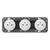 LEGRAND Dooxie prise triple 2P+T précablées- Blanc