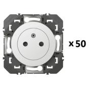 LEGRAND Dooxie Lot de 50 prises 2P+T surface