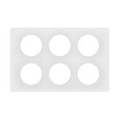 Plaque 2X3P Blanc Emaille