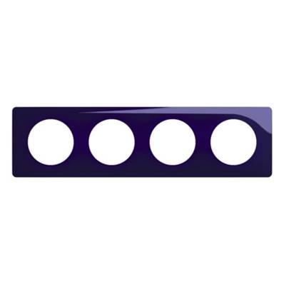 Plaque 4 Postes Bleu De Four