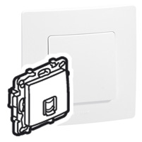 PRISE RJ 45 MULTIMÉDIA NILOÉ - TÉL, INFO, TV - FTP - CAT. 6 - PUR
