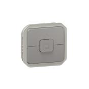 Double poussoir pour de moteur de volets roulants Plexo composable Gris