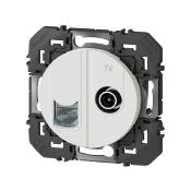 LEGRAND Dooxie prise TV ET RJ45 catégorie 6 STP- Blanc