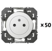LEGRAND Dooxie Lot de 50 prises 2P+T surface