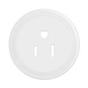 Enjoliveur 2P+T Us 15A Blanc