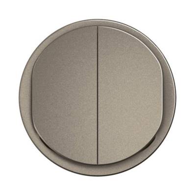 LEGRAND Enjoliveur Double Poussoir NO+NF Lumineux Céliane Titanium - CT3001